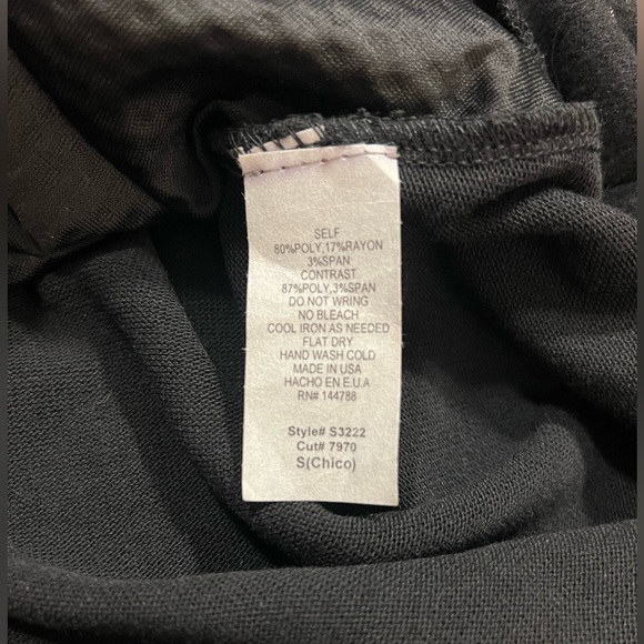 BLACK SWEATER WITH SPANGLE SHIMMER SEQUINS SIZE SMALL by TWENTY SECOND - Picture 10 of 11